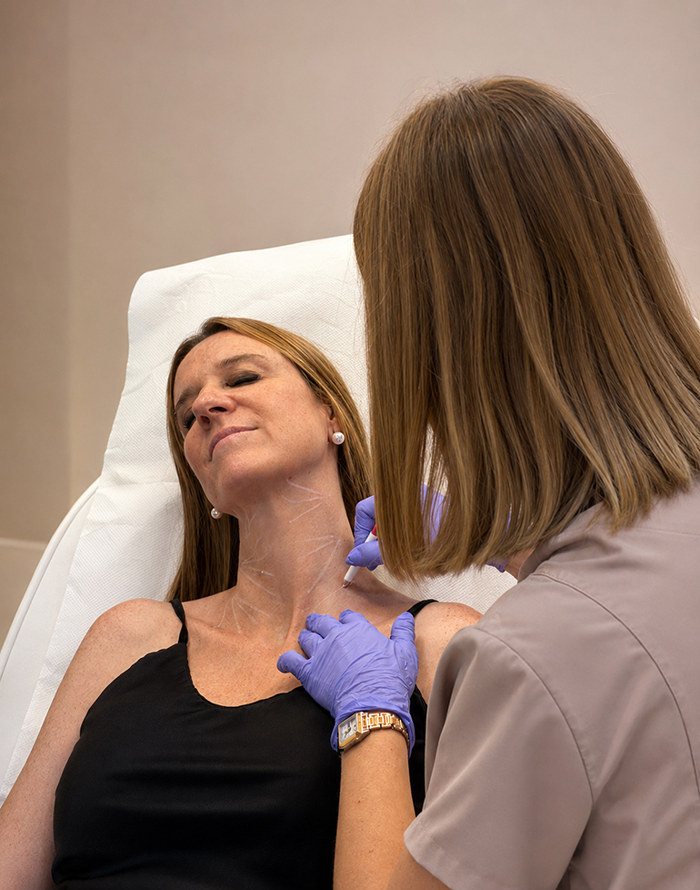 Tratamiento con bioestimuladores de colágeno para mejorar la firmeza del óvalo facial en Holaglow